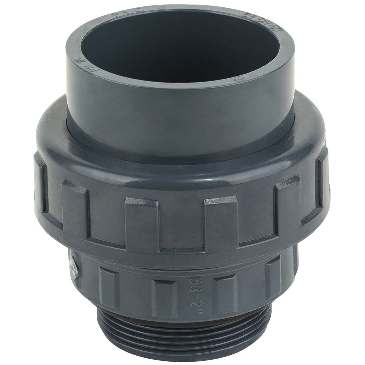 Муфта ПВХ Kripsol EHM20 63.C розбірна, із зовнішньою різьбою d63х2"