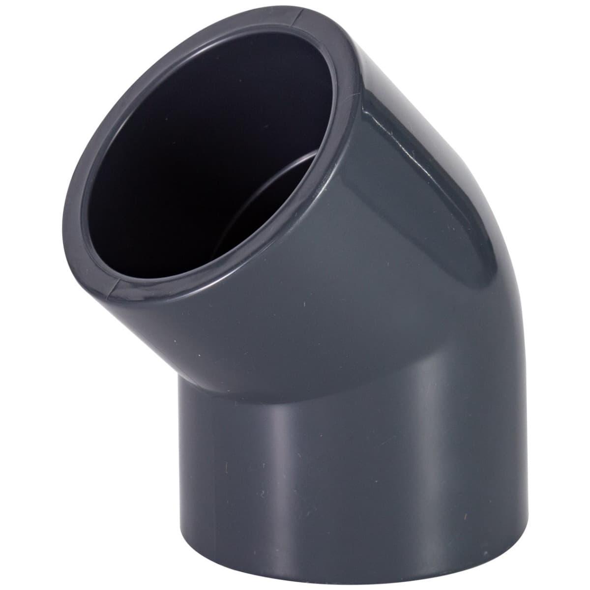 Коліно ПВХ Aquaviva 45°/140 мм