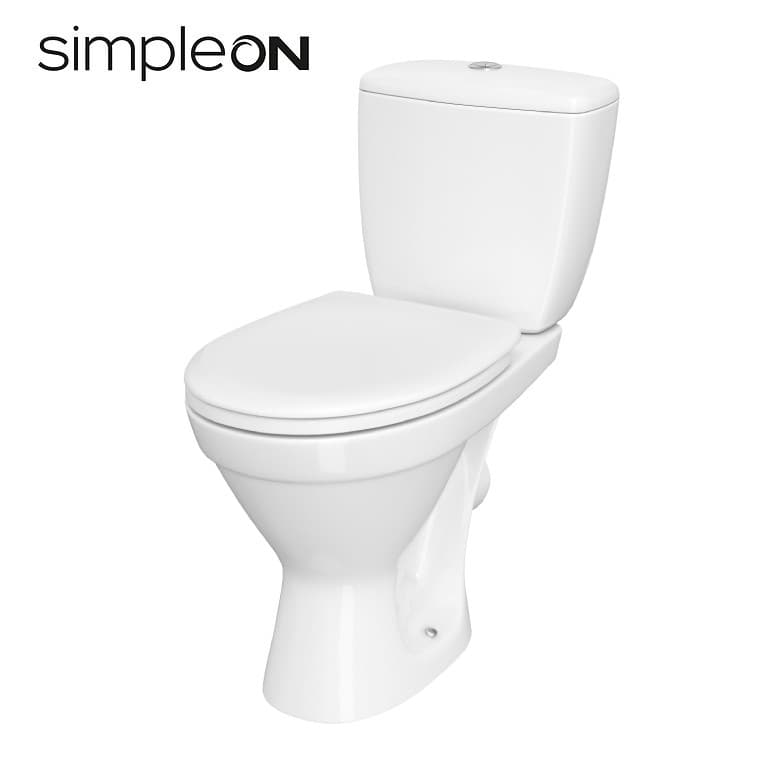 КОМПАКТ 705 CERSANIA SIMPLEON 011 3/6 З ДЮРОПЛАСТОВОЮ КРИШКОЮ СЛІМ З ПЛАВНИМ ЗАКРИВАННЯМ І ФУНКЦІЄЮ ПРОСТОГО ЗНЯТТЯ