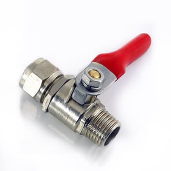 Кульовий латунний кран 1/4"НР x 3/8" під шланг