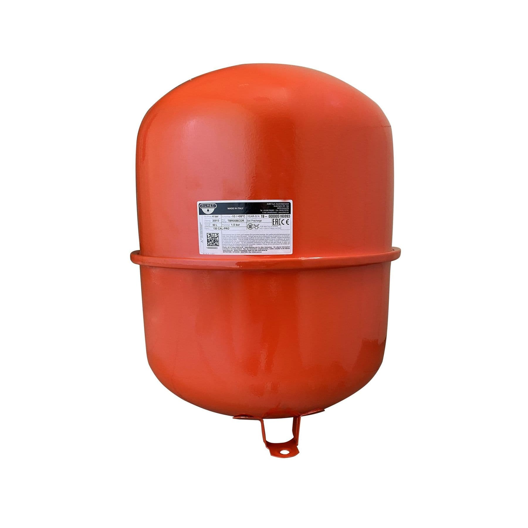 Розширювальний бак Zilmet CAL-PRO 50 л, 4 бар, 3/4", підлоговий
