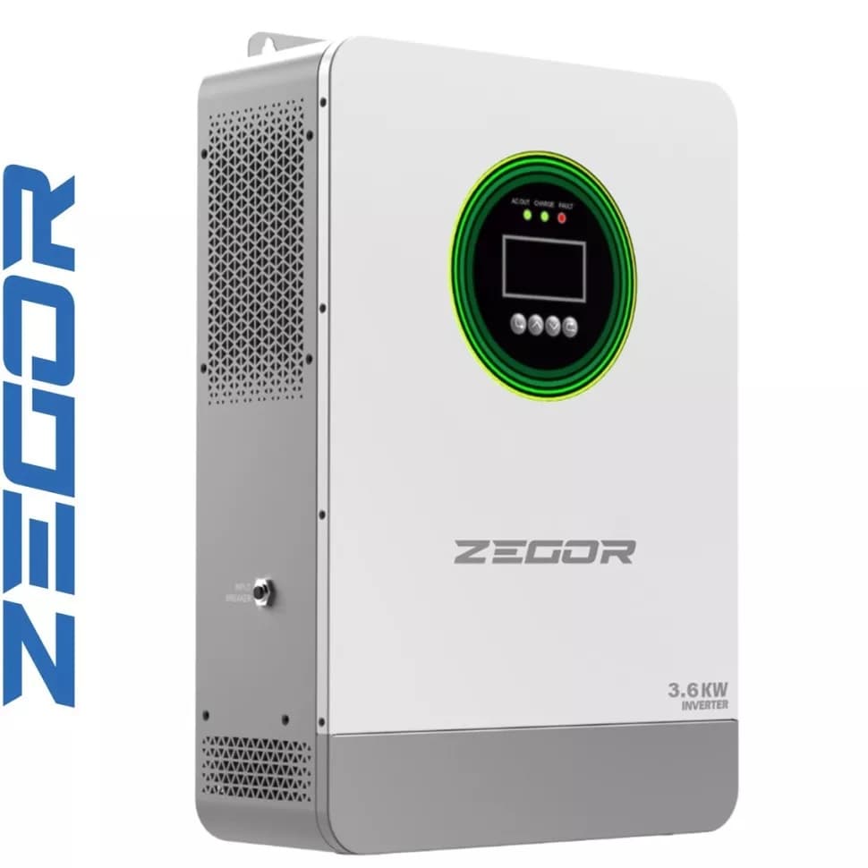 Гібридний інвертор ZEGOR YCA3600A, 24В, 3,6 кВт