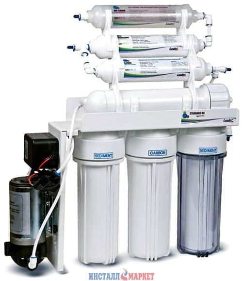 Система зворотного осмосу Leader RO-7 pump bio
