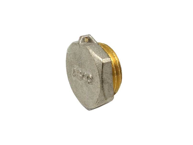 Заглушка 1/2" З нікель. з проточкою ASCO 1/150