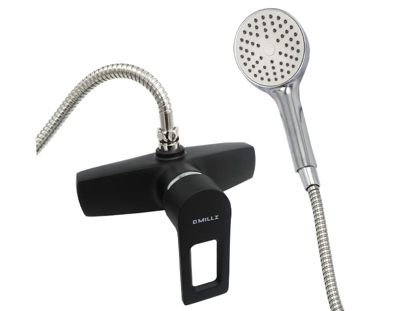 Змішувач для душової кабіни MILLZ чорний матовий MZ-JXE 5-B046KB-40