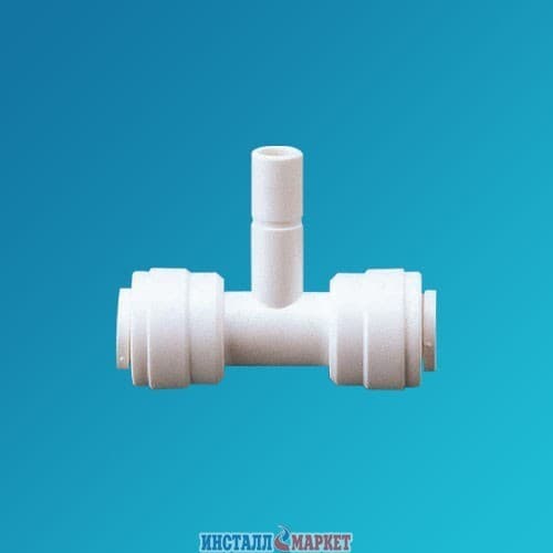 Трійник 1/4" шланг x 1/4" адаптер x 1/4" шланг для фільтрів