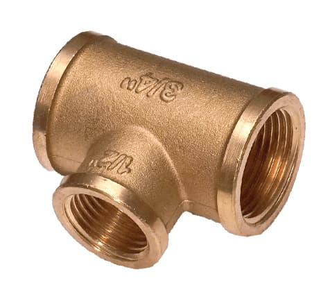 Трійник перехідний 3/4"З-1/2"В-3/4"З латун., (без покриття), 1/90 шт