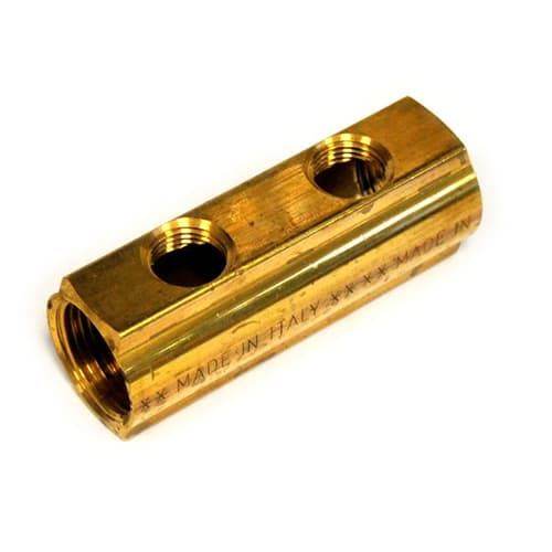 Колектор латунний 1"х 1/2" простий ,2 виходу (Італія)