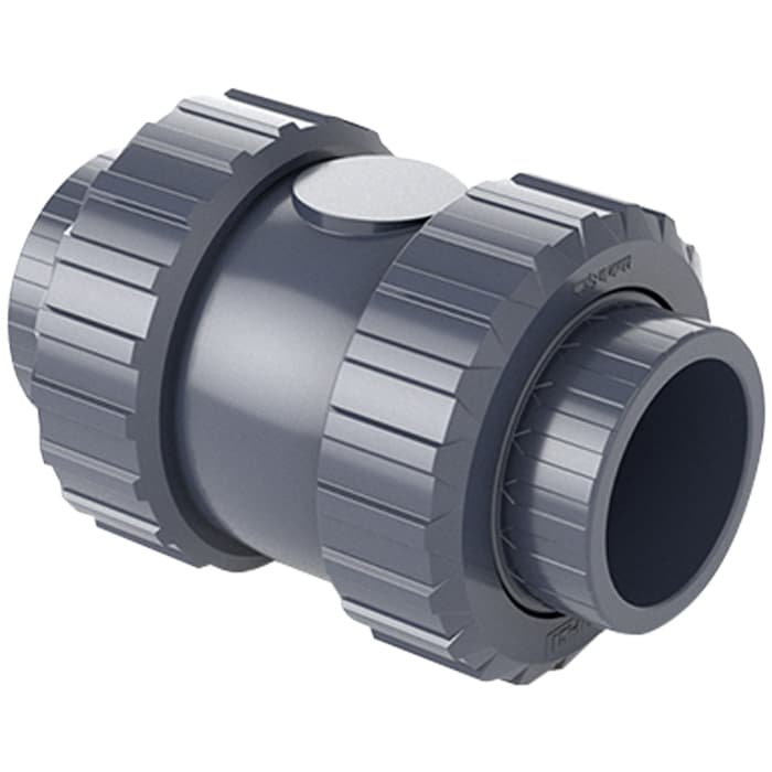 Зворотний клапан ПВХ Hidroten 1016004 пружинний, з ущільненням EPDM, d40 мм