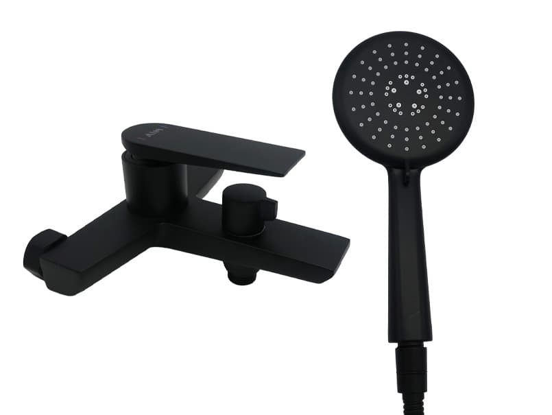 Змішувач для ванни латунь AIM чорний матовий DG08930 (matte black)