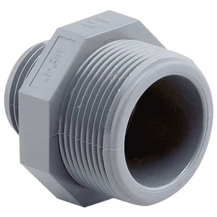 Ніпель перехідний ПВХ Hidroten 1002449, НР-НР, d1"-3/4"