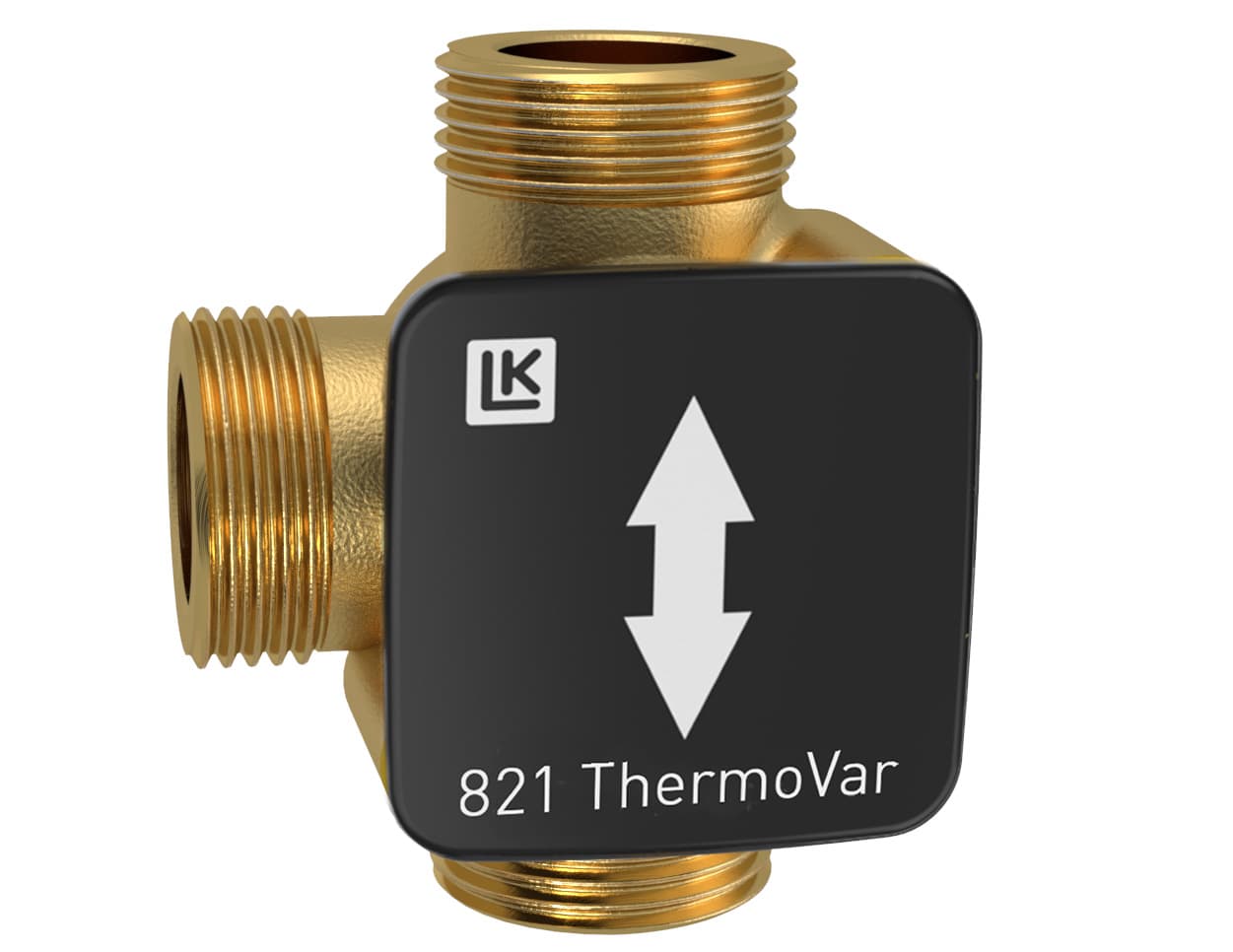 LK 822 ThermoBac Триходовий зворотний клапан, корпус латунь ВВВ 1 1/4"х 61C