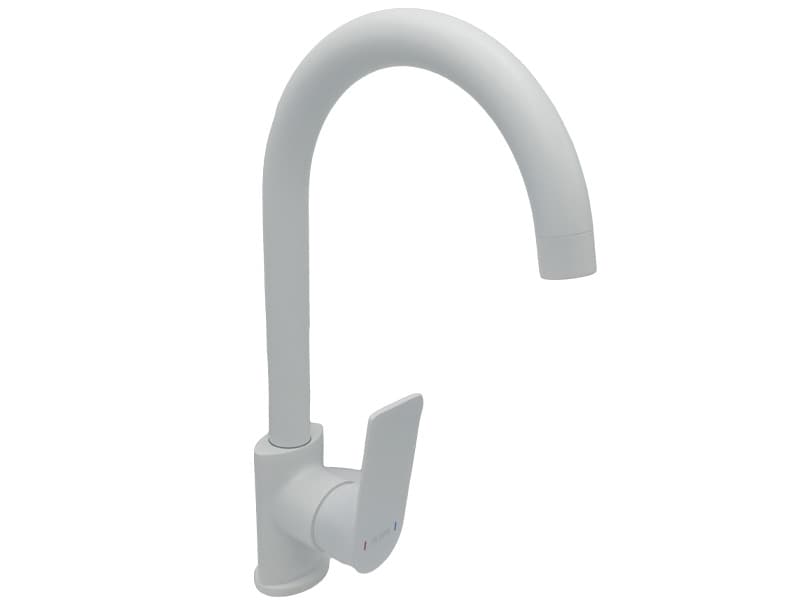 Змішувач для кухонної мийки AIM білий DG01150 (frosted white)