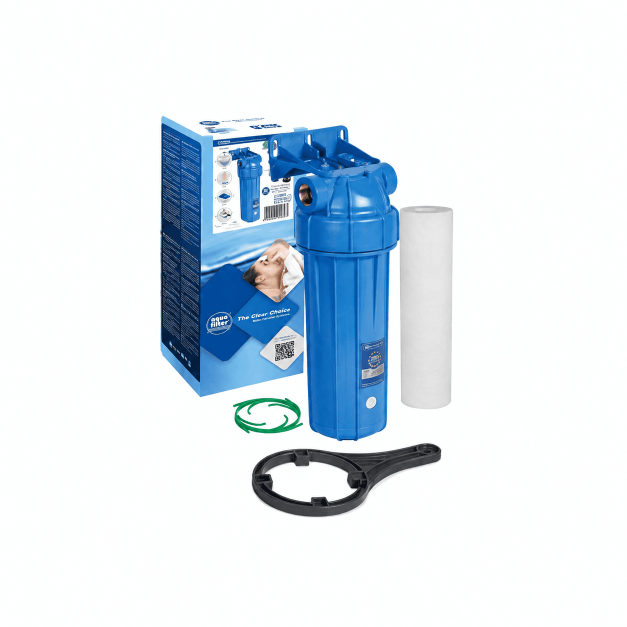Корпус фільтра блакитний для холодної води Aquafilter FHPRN12-B1-AQ, 1/2 дюйми
