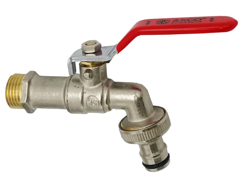 Кран для поливу 1/2" з проточкою ASCO PN40 16шт