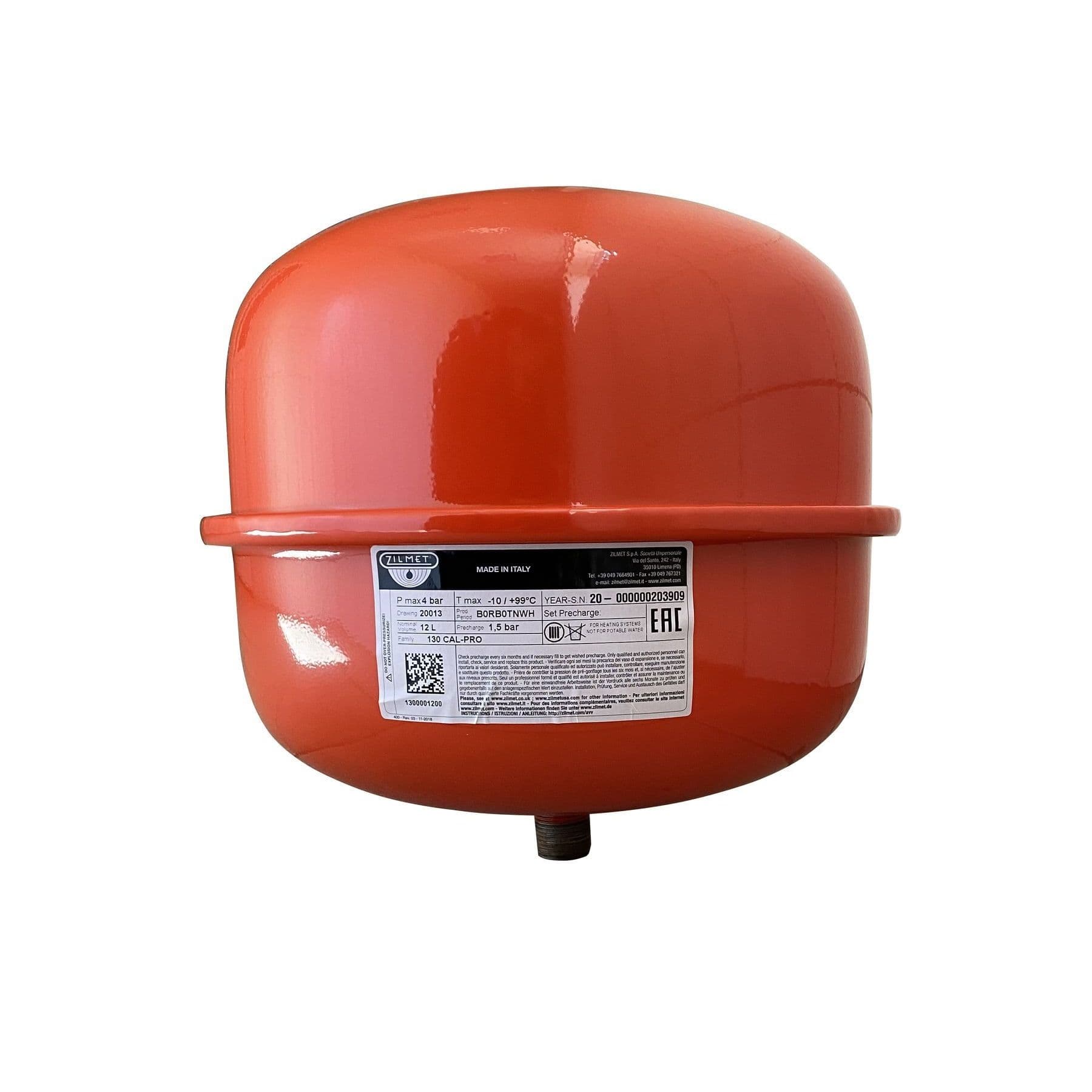 Розширювальний бак Zilmet 12 л CAL-PRO
