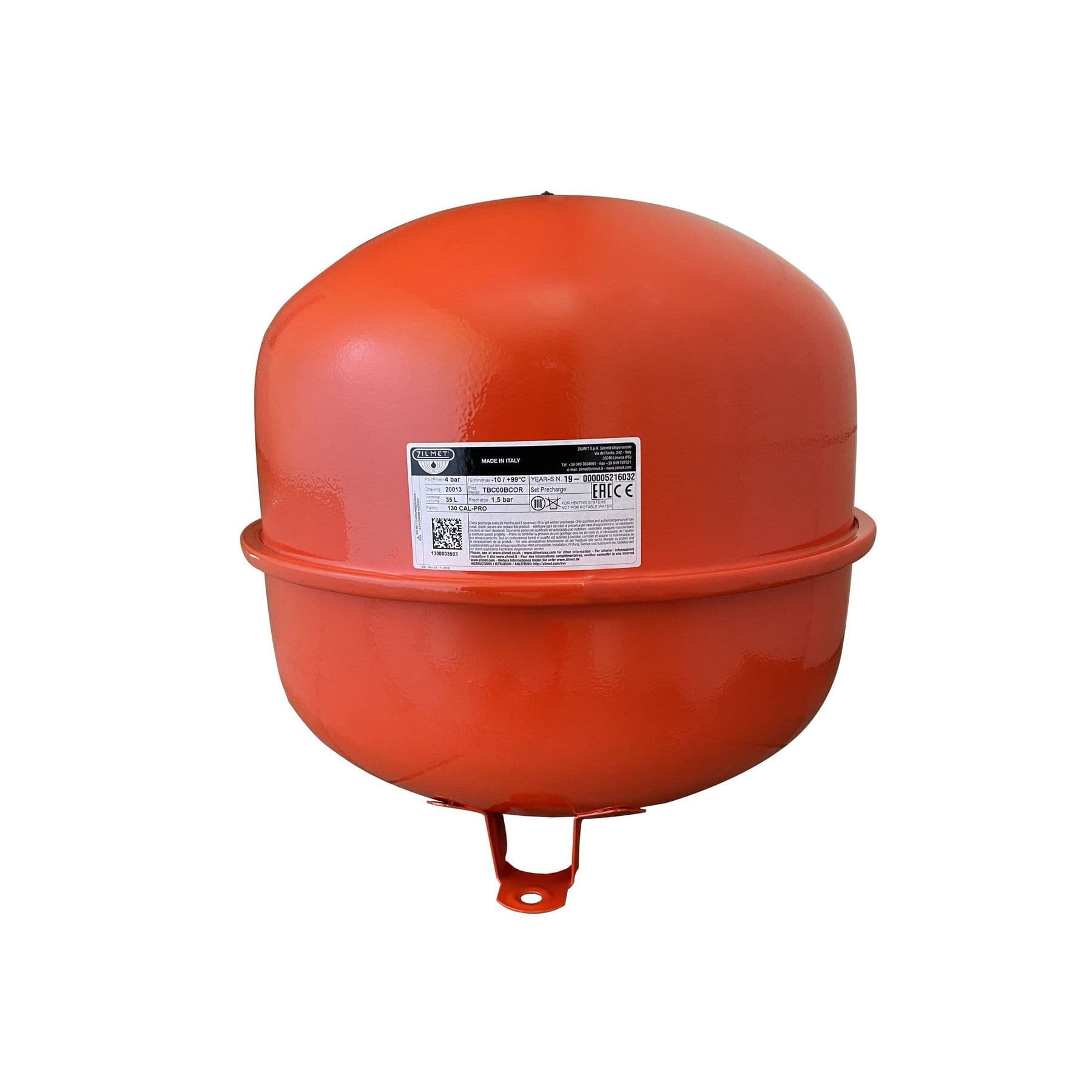 Розширювальний бак Zilmet CAL-PRO 35 л, 4 бар, 3/4"