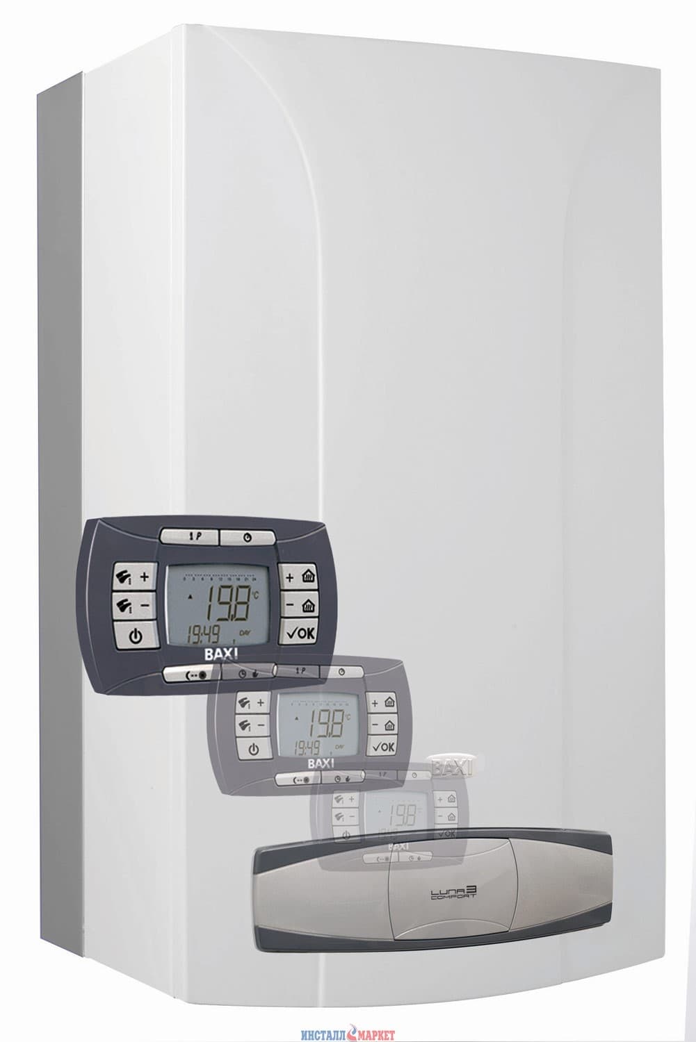 Газовий котел BAXI LUNA 3 COMFORT 240 Fi навісний двоконтурний турбований