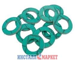 Прокладка фіброва зелена безазбестова Go-Plast (Італія) 1/4,3/8, 1/2,3/4,1"