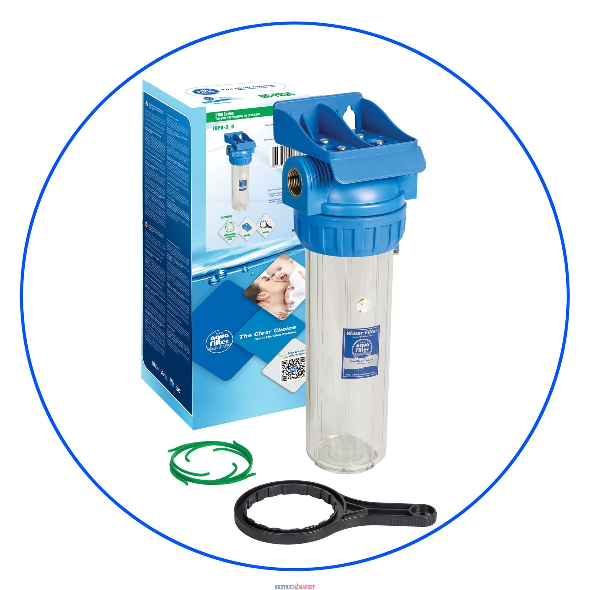 Корпус фільтра для холодної води Aquafilter FHPR34-3R 3/4 дюйми