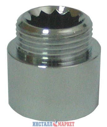 Удлинитель 3/4" х 10 мм хромированный