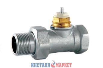 Кран радіаторний 1/2" прямий під термоголовку ASCO EVO