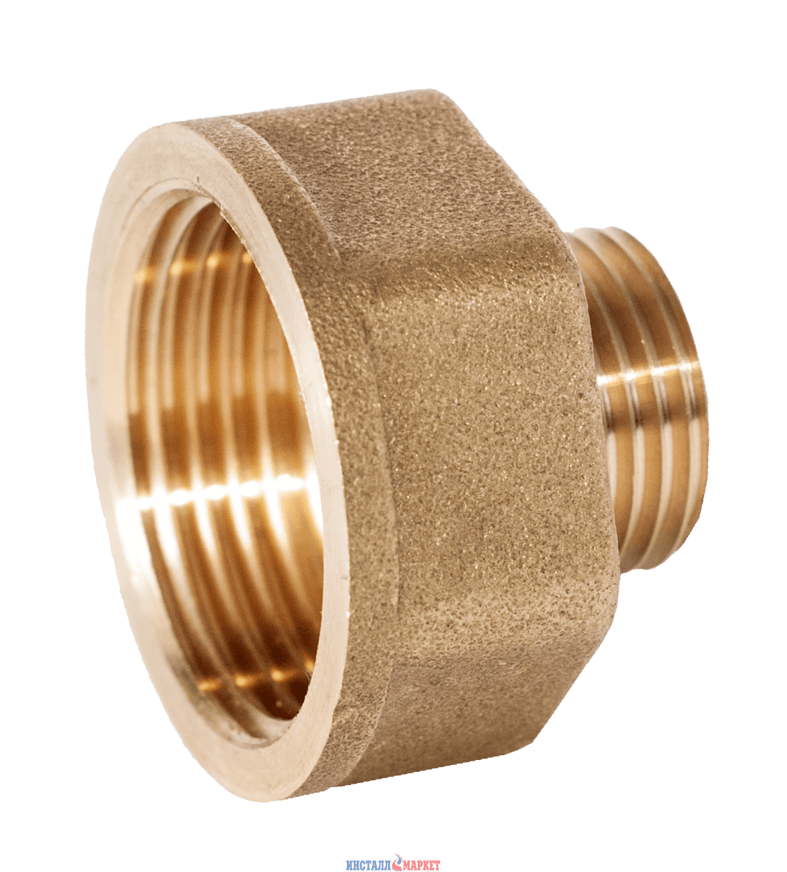 Перехідник латунний 1" В х 3/4" Н ASCO