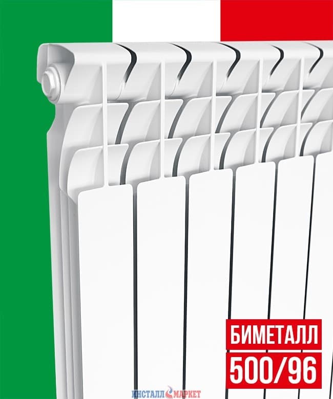 Біметалічний радіатор ITALCLIMA FERRUM 500/96