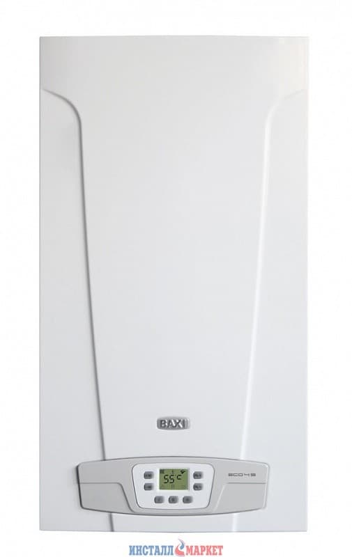 Газовий котел BAXI ECO 4s 10 F двоконтурний турбований 10 кВт