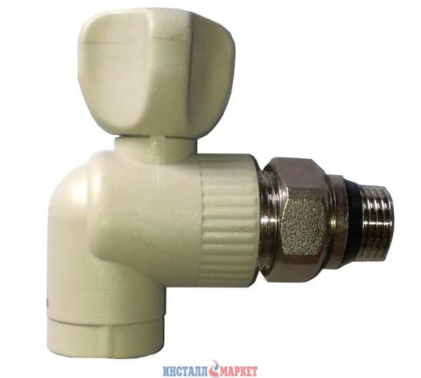 Кран радіаторний кутовий FORA PPR 20 х 1/2" НР