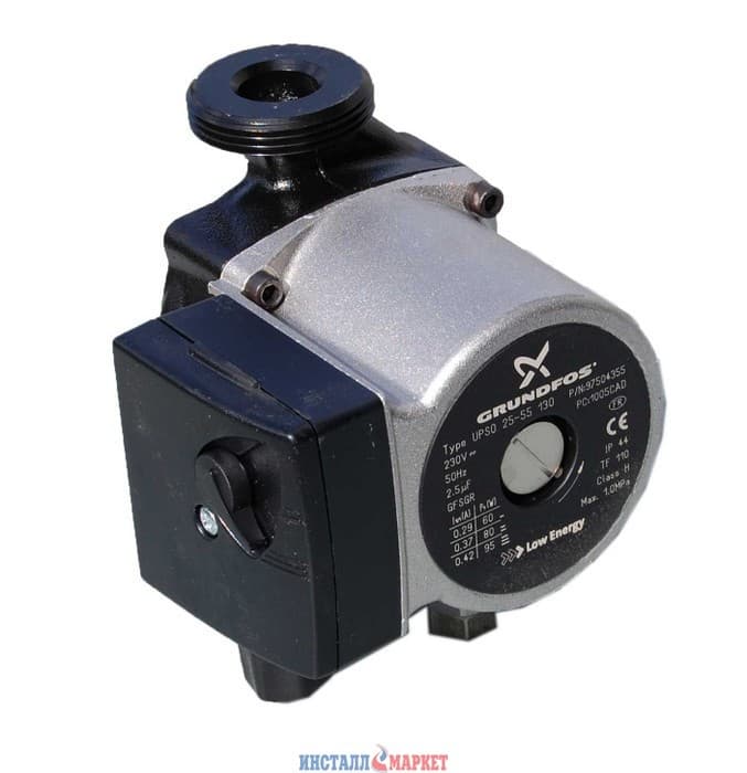 Циркуляційний насос Grundfos UPS 25-60 130мм сірий
