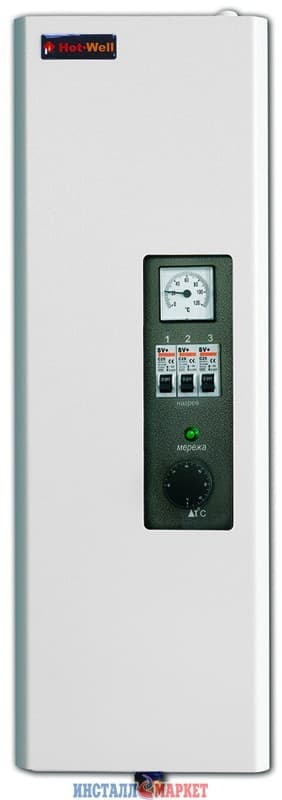 Котел електричний настінний Hot-Well Elektra Lux - 4,5 (з насосом, 4,5кВт - 380В)