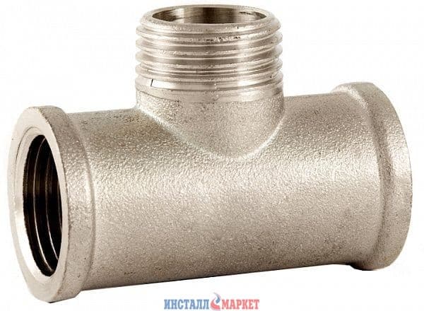 Тройник латунный 1/2" ВНВ никель ASCO
