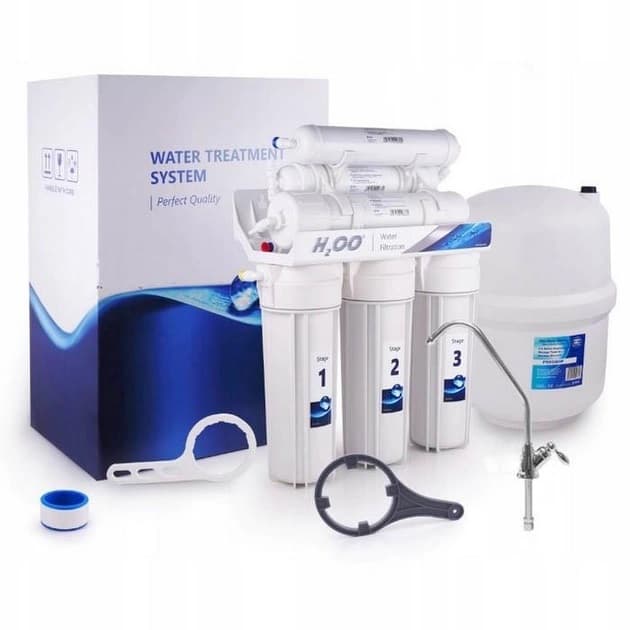Система зворотного осмосу шестиступінчаста Aquafilter RX-RO6-H (з мінералізатором)
