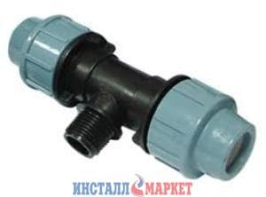 Трійник з зовнішньою різьбою 50 х 1 1/4" х 50 SantehPlast