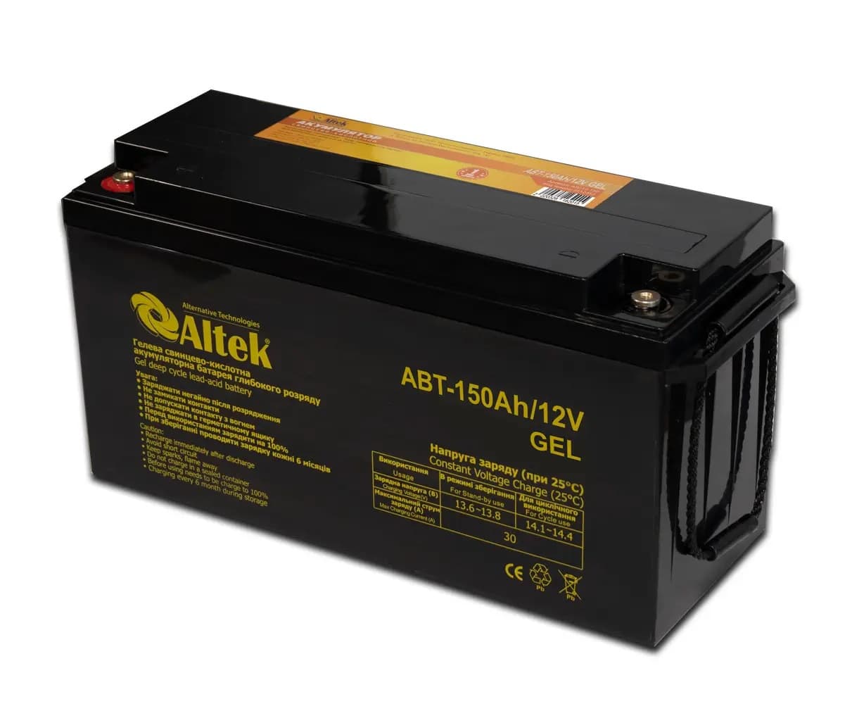Акумуляторна батарея Altek ABT-150Ah/12V GEL, 150 Ач 12 В