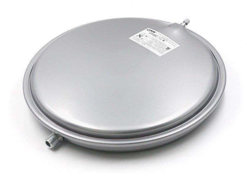 Бак розширювальний сірий CIMM 8 літрів 1/2" G D392 H=81 мм 3 bar 90°C