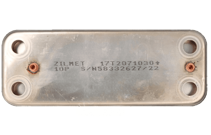 Вторинний теплообмінник ГВП Baxi, Westen 10 пластин (Zilmet) 17T2071030,5686660 (оригінал)