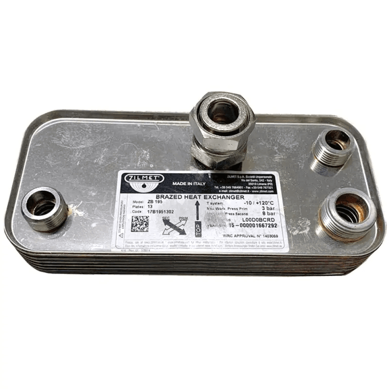 Теплообмінник вторинний 15 пластин IMMERGAS Nike/Eolo Mini,3.015436,1.013430,Zilmet