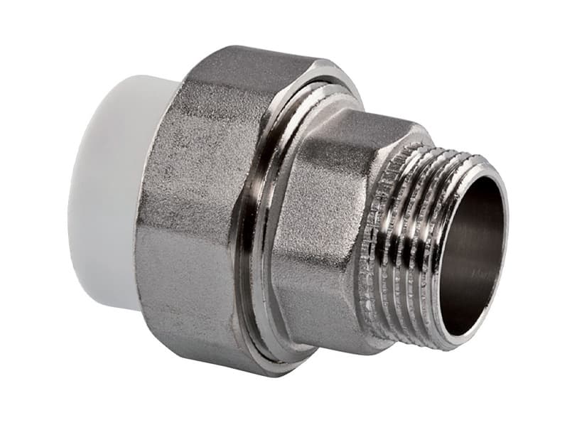 Американка зовнішня різьба PPR Ø25x3/4" білий колір ASCO® 1/150 шт