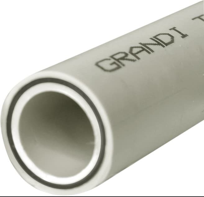 Труба PPR BASALT Ø20*3,4mm PN-25 серого цвета Grandi 4/100