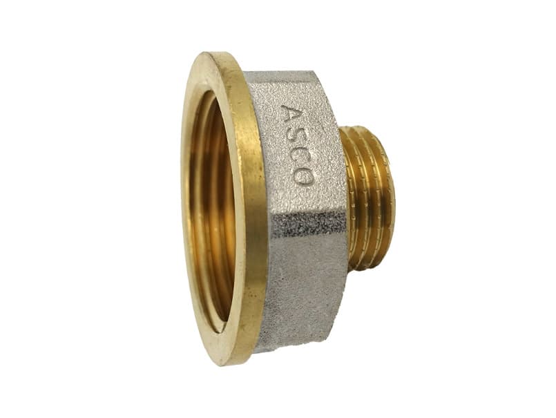 Переходник 1"*1/2" ВН никель. с проточкой ASCO 1/130