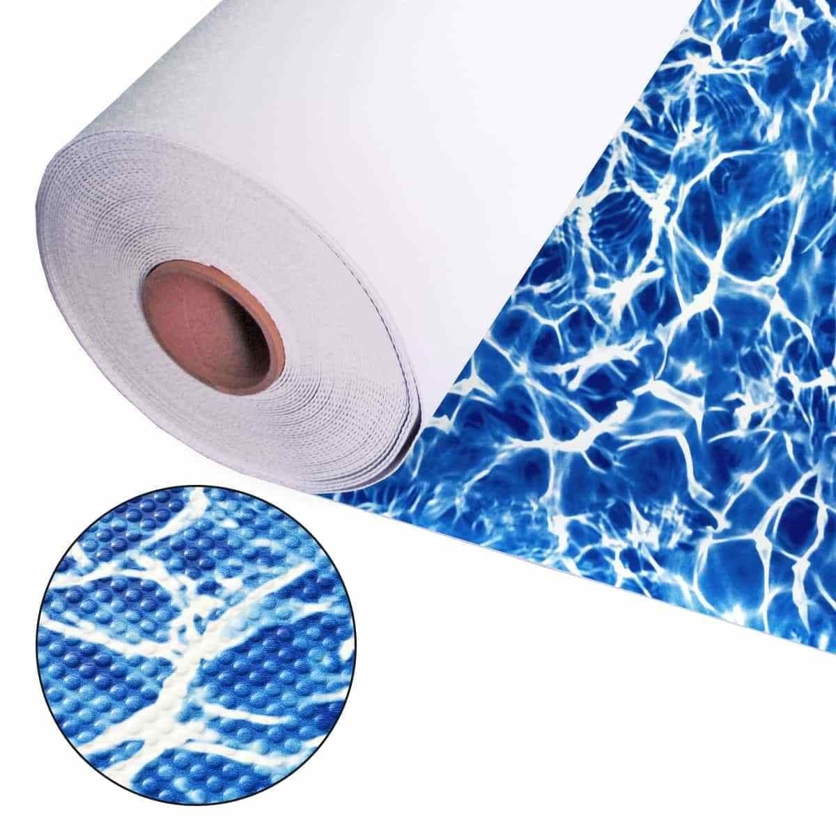 Лайнер Aquajoy Diffusion мармур синій (протиковзкий) 1.65x20.2 м