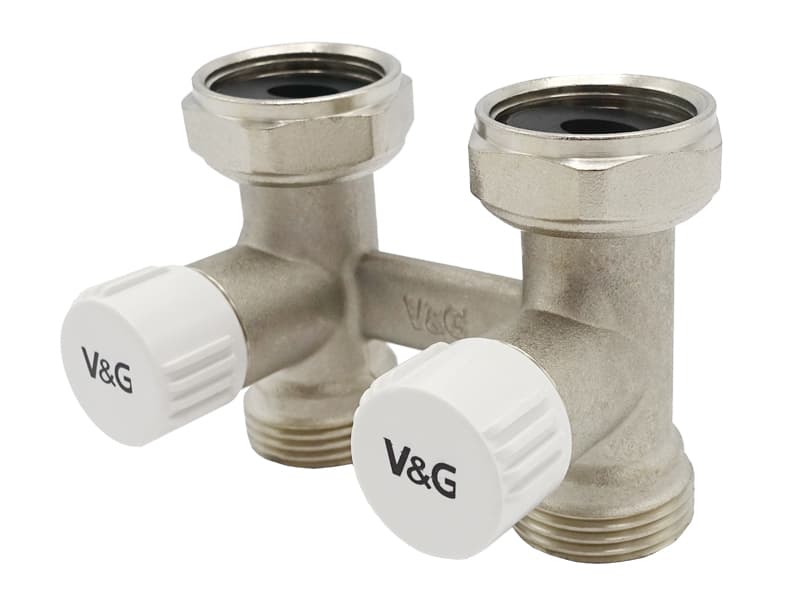 Узел нижнего подключения радиатора Valogin прямой 3/4"В x 3/4" евроконус VG-606101 6/18 шт