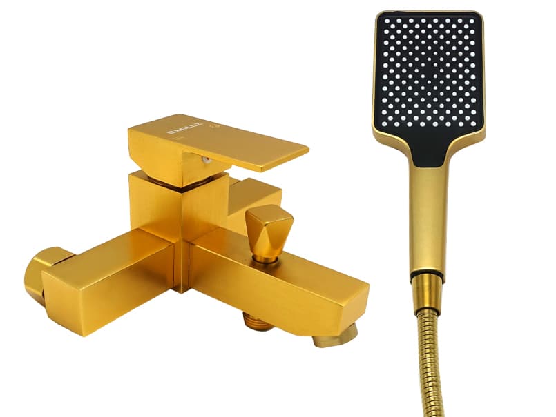 Змішувач для ванни короткий гусак MILLZ золото MRS-AL-F1(Gold) 1/10