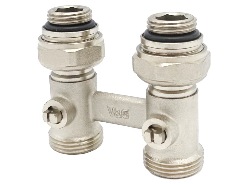 Узел нижнего подключения радиатора Valogin прямой 3/4"В x 3/4" евроконус VG-605101 7/21 шт