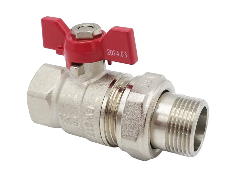 Кран-американка прямой 3/4" ВН Valogin Optima красная бабочка VG-104102 1/11 шт