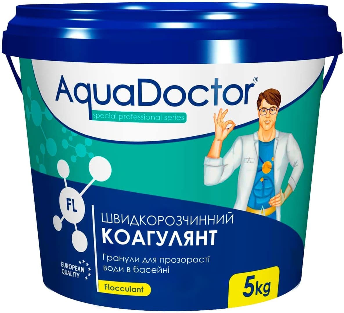 Коагулянт для басейну AquaDoctor FL 5 кг в гранулах