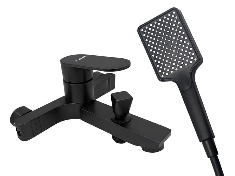 Смеситель для ванны короткий гусак MILLZ черный MRS-AL-F2(Black) 1/10