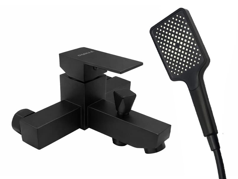 Смеситель для ванны короткий гусак MILLZ черный MRS-AL-F1(Black) 1/10